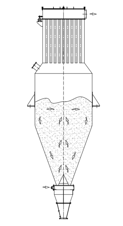 大容量氣流混合機(jī)的原理圖